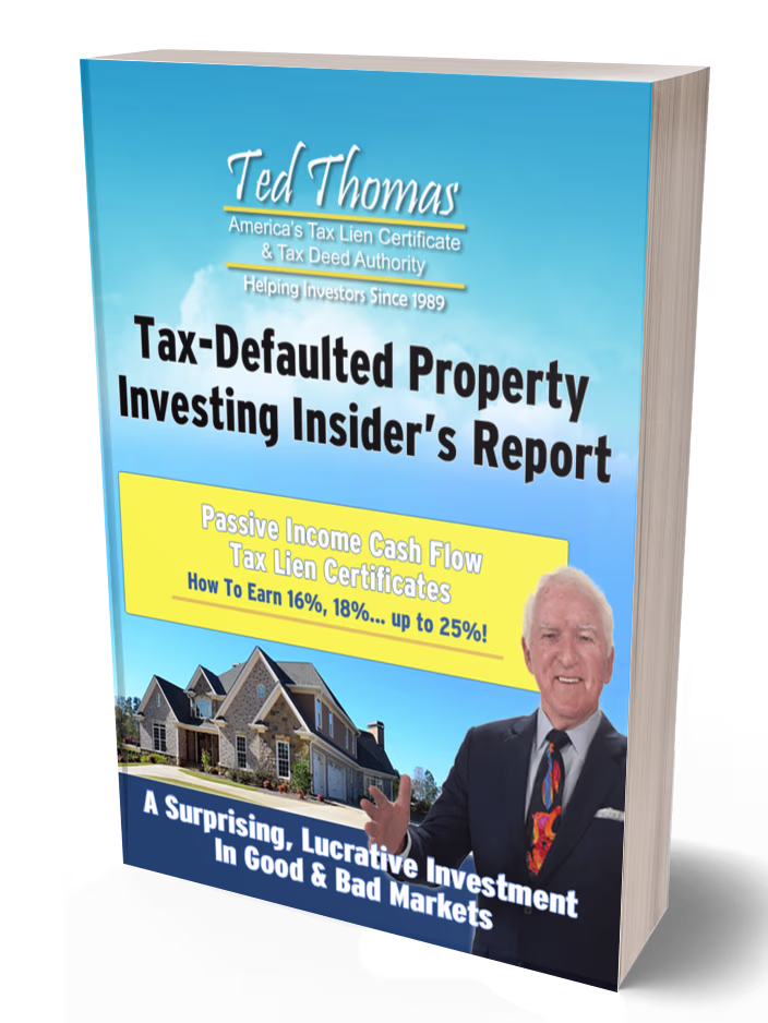 Tax Defaulted Property Investing Insiders Report Book Image